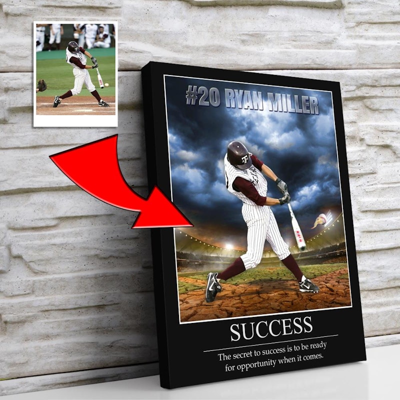 Custom motivational sports poster 