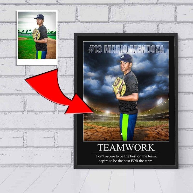 Custom motivational sports poster 