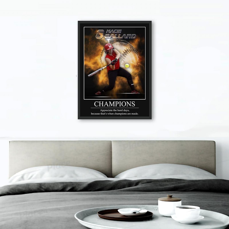 Custom motivational sports poster 