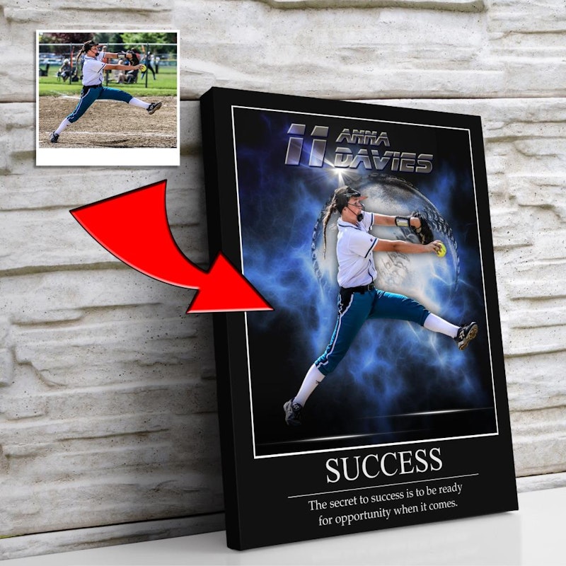 Custom motivational sports poster 