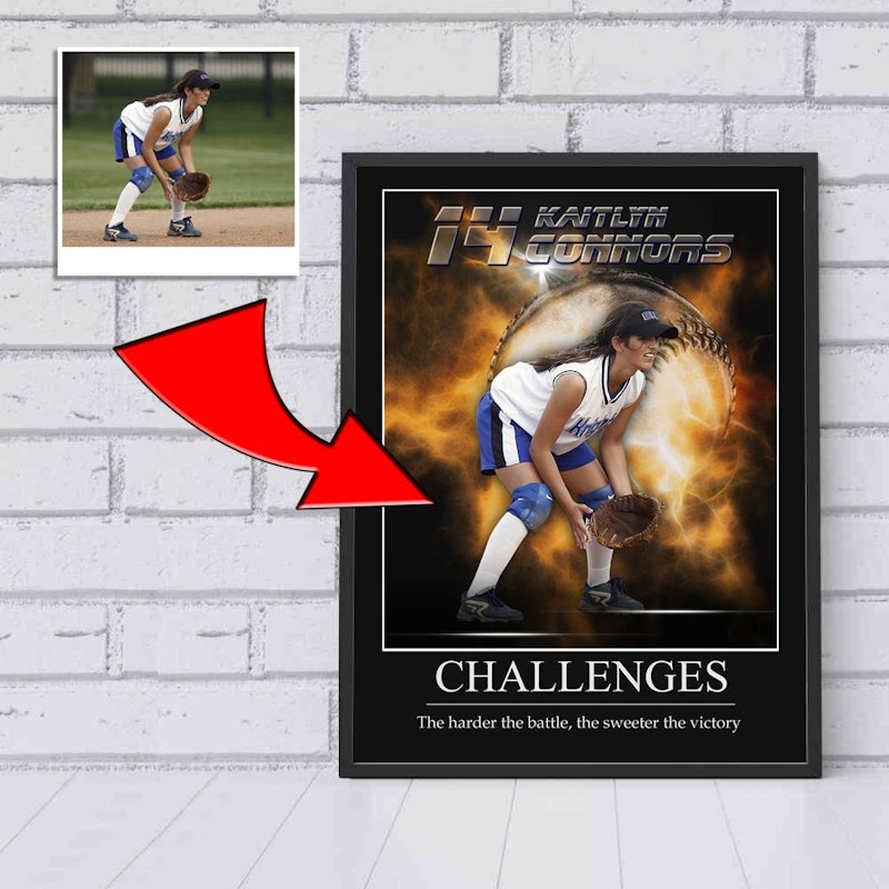 Custom motivational sports poster 