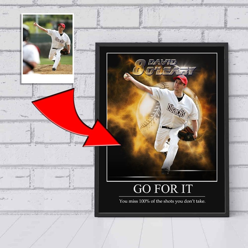 Custom motivational sports poster