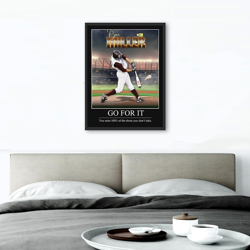 Custom motivational sports poster 