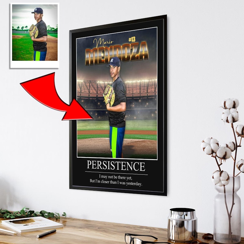 Custom motivational sports poster 