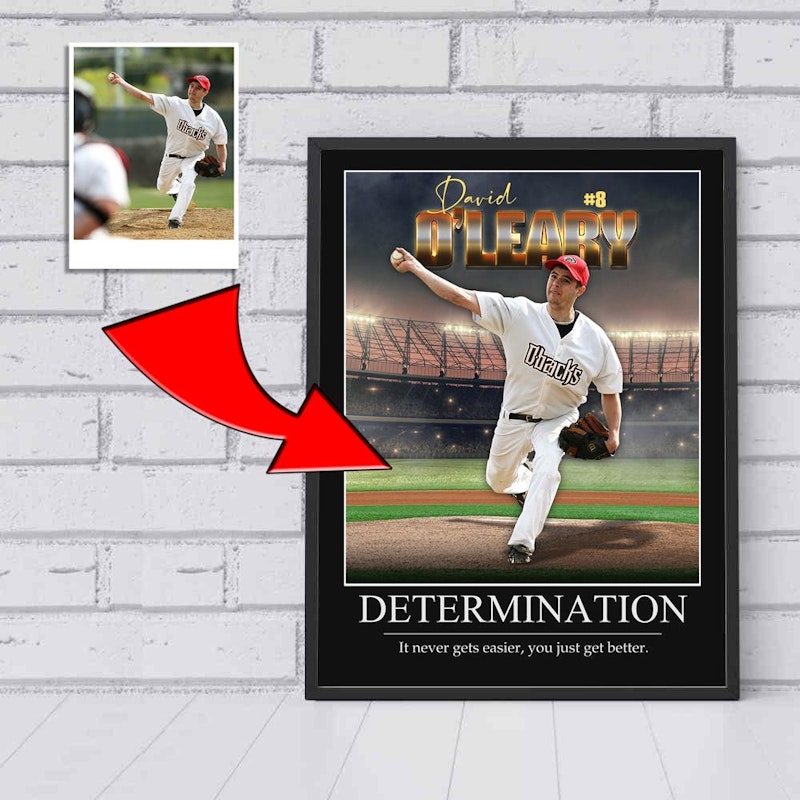 Custom motivational sports poster 