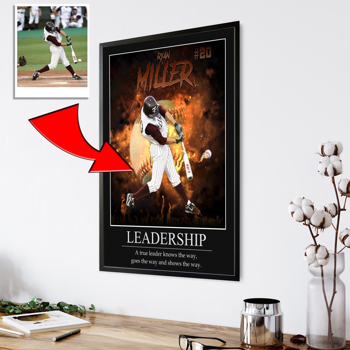 Wall Art Print F.Hernandez baseball player, Gifts & Merchandise