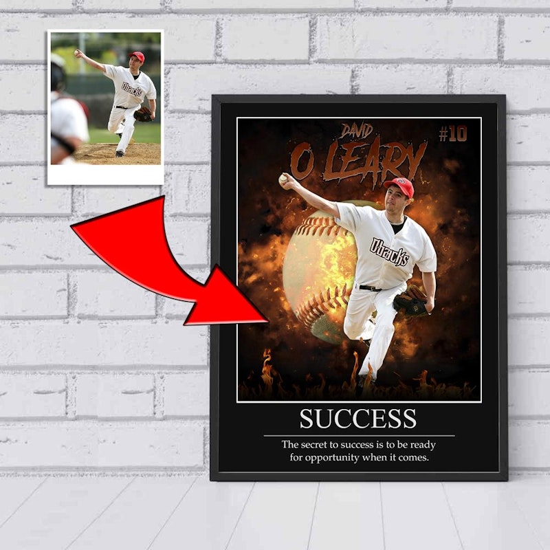 Custom motivational sports poster 