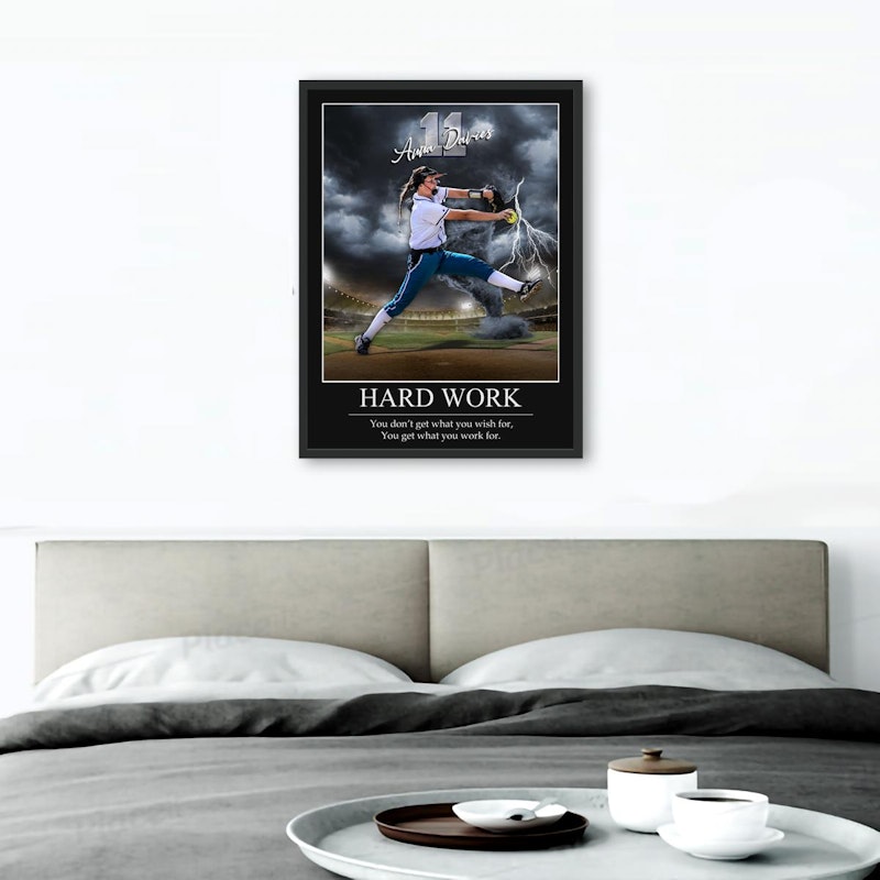 Custom motivational sports poster 