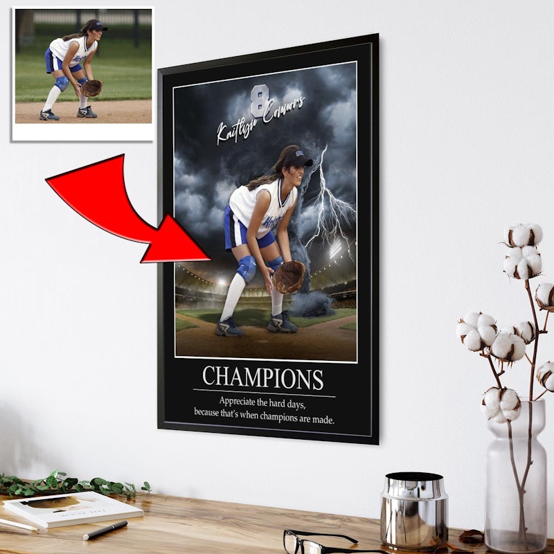Custom motivational sports poster 