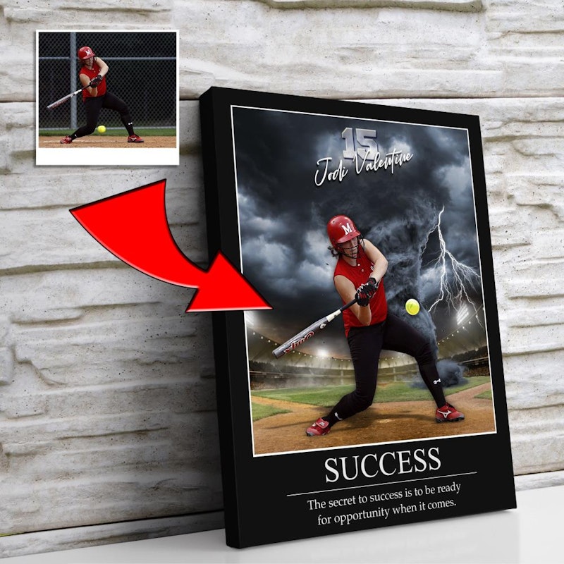 Custom motivational sports poster 