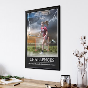 "Storm Coming" Custom Lacrosse Wall Art