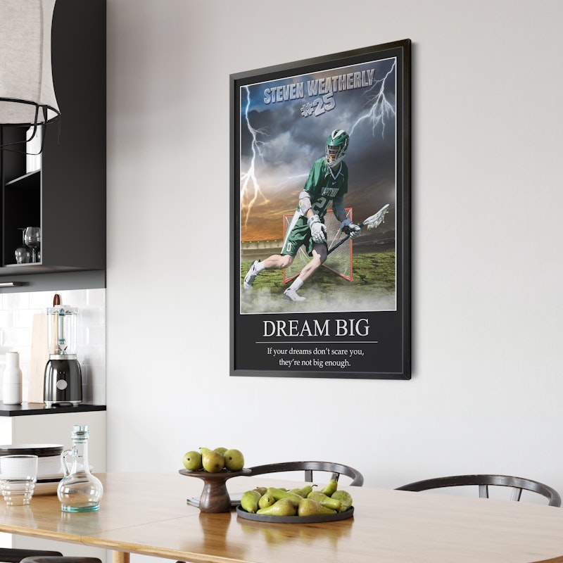 Lacrosse wall art motivational