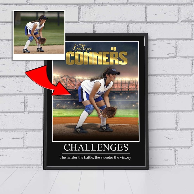 Custom motivational sports poster 