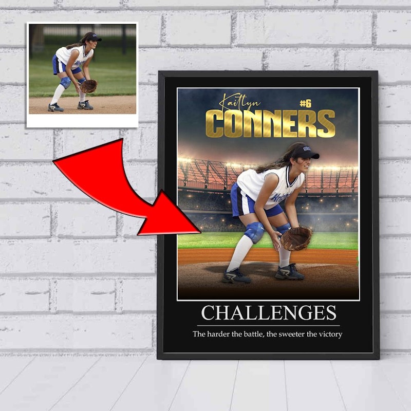 Custom motivational sports poster 