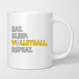 Eat. Sleep. Volleyball. Repeat. Mug
