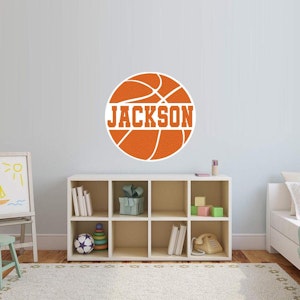 Basketball Name In Ball Wall Sticker