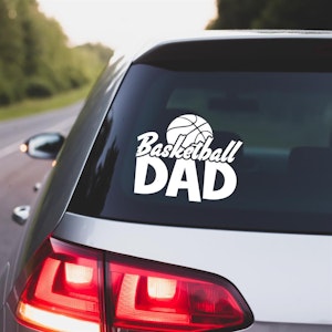 Basketball Dad Car Decal