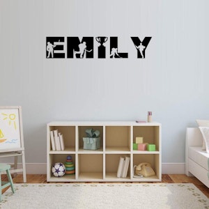 Hockey Silhouette Name Decal