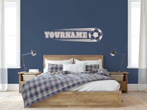 Soccer Ball Custom Name Wall Decal