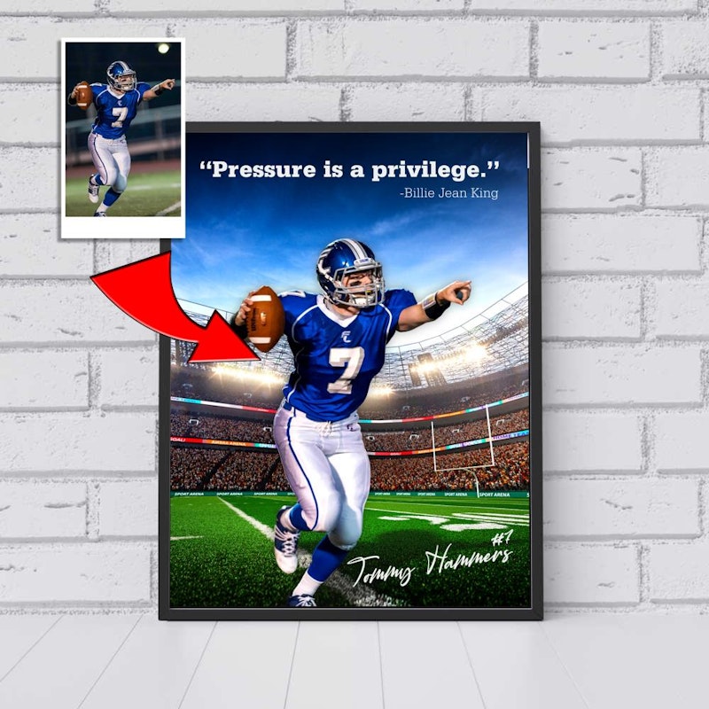 Custom motivational sports poster 