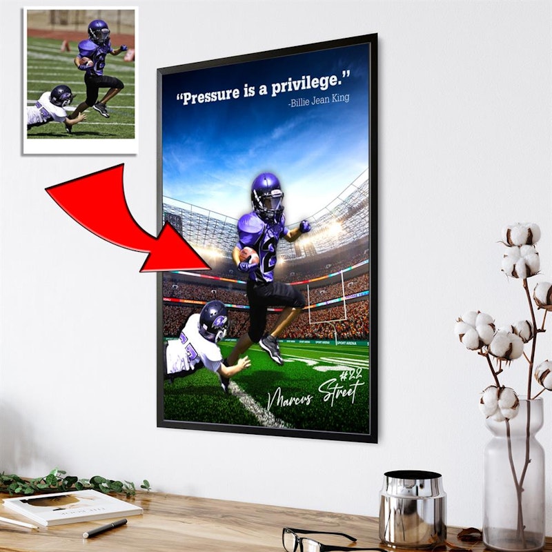 Custom motivational sports poster 