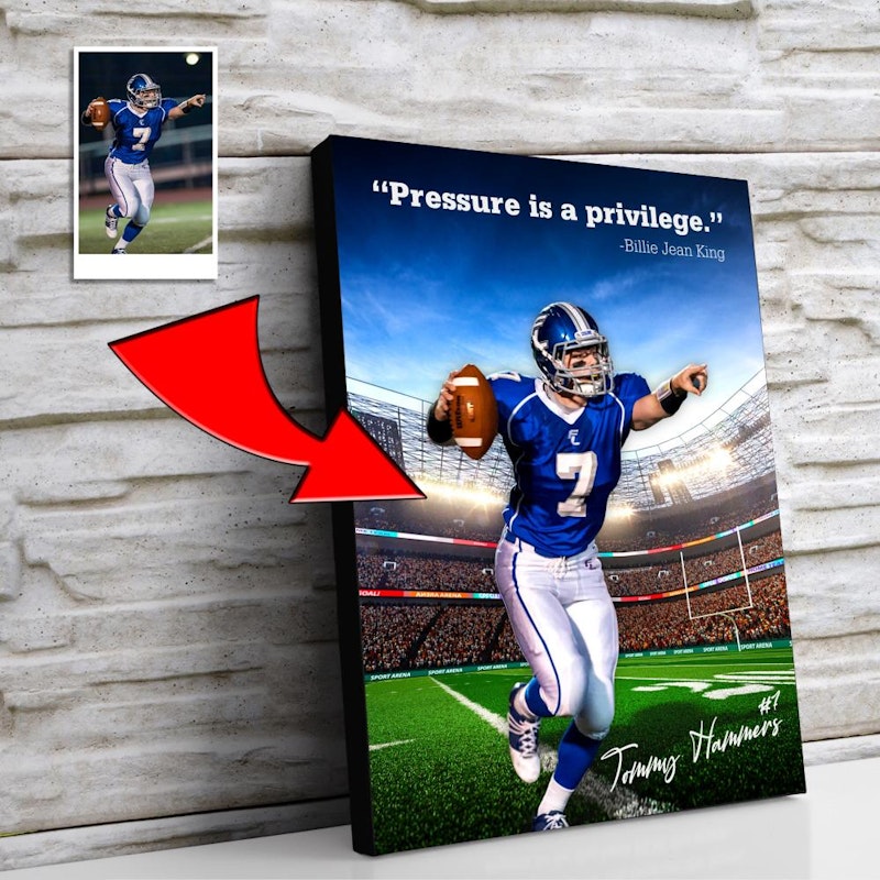 Custom motivational sports poster 