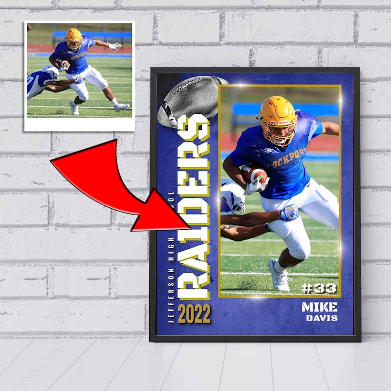 Custom motivational sports poster 