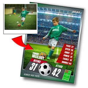 Soccer Stadium Trading Card Wall Art