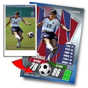 Soccer Abstract Trading Card Wall Art