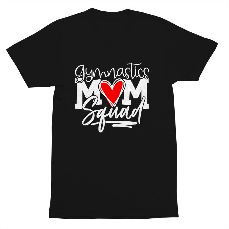 Black Gymnastics Mom Short Sleeve T-shirt