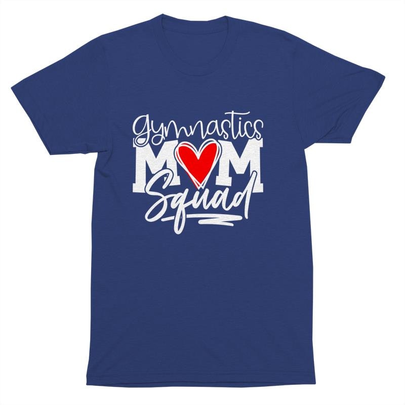 Blue Gymnastics Mom Short Sleeve T-shirt